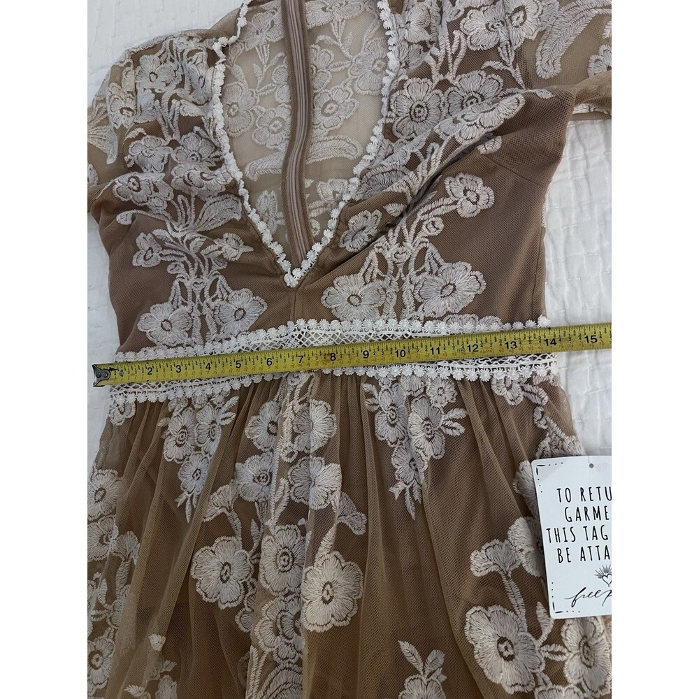 NWT For Love & Lemons Free People Temecula Embroidered Maxi Dress Size Medium - Picture 6 of 16